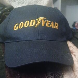 Goodyear Navy Cap with Gold Logo